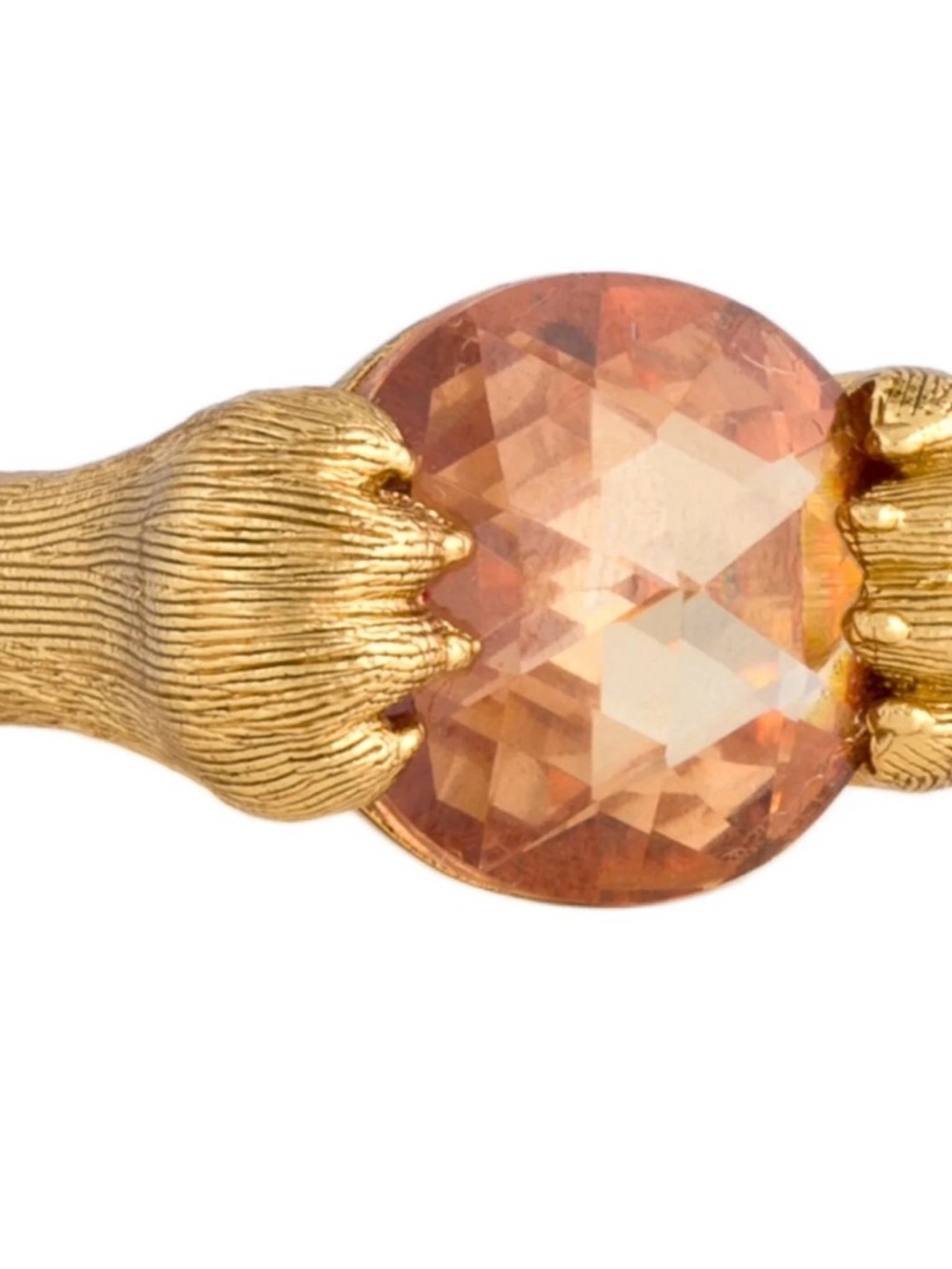 kate spade Krystal house double cat paw ring